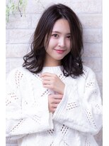 ヘアーアートシフォン 川口東口店(hair art chiffon)&nbsp;ダークアッシュ/大人ガーリー/ミディアムレイヤーカット