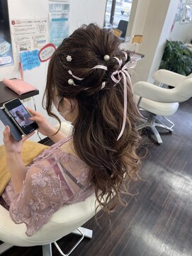 シーヘアー(C hair) ハーフアップ華やか系