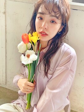 エマエコル(Emma ecole) Emma ecole 前髪パーマ デジタルパーマ グレーベージュ by.木村