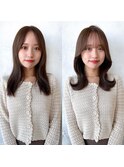 るなstyle くびれヘア 鎖骨下くびれミディ 20代30代40代 新宿
