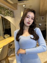 ロンド ストラーダ 心斎橋(Lond strada)&nbsp;韓国前髪顔周りロング×デザインカラー[心斎橋/髪質改善]