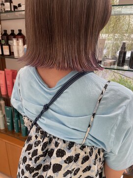 オーダー(OORDER) :::ミルクティーグレージュ×裾パープル:::