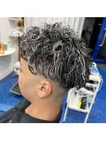 ブルーオンピンク(BLUEonPINK) ホワイトメッシュパーマ