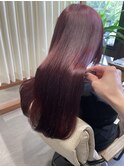 カシスピンクカラー「ロングスタイル」