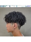 波巻きパーマ
