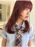 姫カットレイヤー/赤ピンク