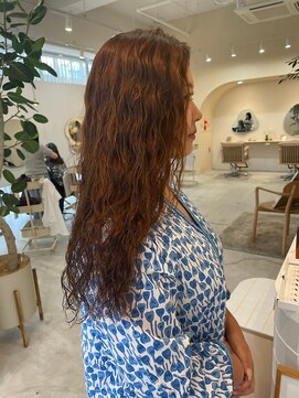 ピピバイヨーク(pipi, by yoke.) ロングパーマ/オレンジブラウン