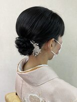 バサラ 大阪梅田店(VASARA)&nbsp;訪問着　ヘアセット　セミロング　タイト　まとめ髪　礼装　大阪