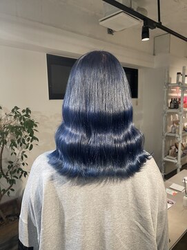 ザ オーダー(THE ORDER) ネイビー/ブルー/青髪/ハイトーン/ブリーチカラー/ケアブリーチ