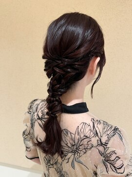 オリーブスバイネオリーブ(Olive's by neolive) ボブルフ_ネビージュ_小顔_ワンレン_黒髪_白髪ぼかし_前髪