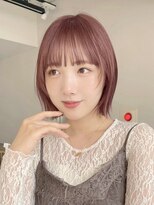 顔まわりレイヤーボブ