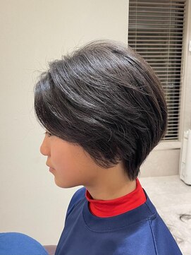 シンプル(Simple) 癖毛さんショートボブ
