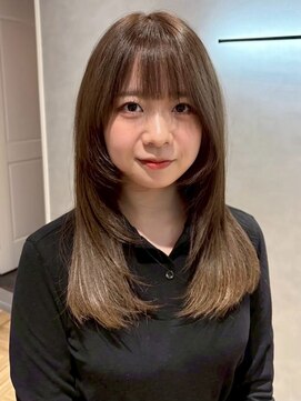 ジルバイジアン(JILL by GIEN) 顔まわりレイヤー/モカベージュ