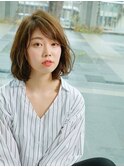 ■斜めバングくせ毛風ニュアンスカラーM.SLASHセンター南18-19