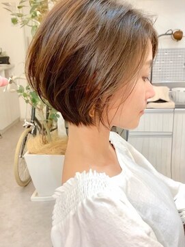 アイドットプラスフェリシア 表参道(i.+FERiCIA.) 小顔似合わせカットメルティカラーナチュラル大人ショートボブ