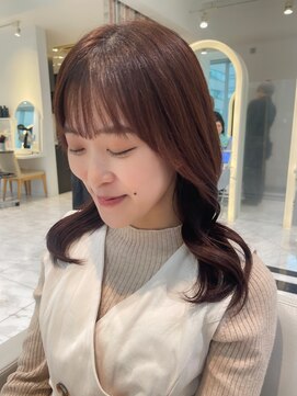 ザザアオヤマ(ZA/ZA AOYAMA) 暖色ブラウン+似合わせカット