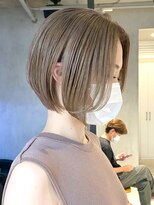 エリマ 調布(elima) 調布ダブルカラーマッシュショートカットミルクティーベージュ