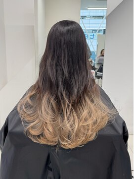 アライブ キチジョウジ(ALIVE Kichijoji) 【ALIVE吉祥寺】ホワイトベージュグラデーション黒髪