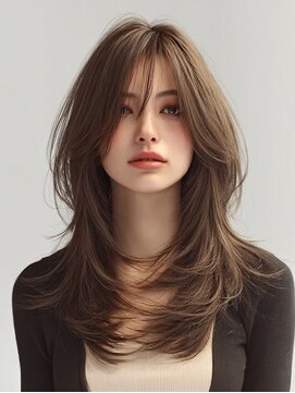 ダル 渋谷/表参道(DAL.) レイヤーカット髪質改善カラー透明感カラー顔まわりカット