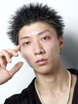 クロト 福岡本店(KUROT) 黒髪スパイキーショート