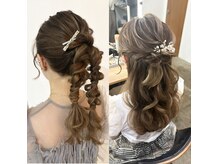 ダリア(Dahlia)の雰囲気（お呼ばれヘアセット♪当店人気のツインポニーとハーフアップ！）