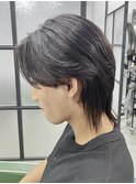 MEN'S/メンズウルフ/曲がる縮毛矯正/松戸駅/センターパート