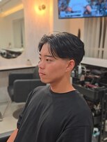 ラピス 名古屋駅前店(Lapis)&nbsp;海外風センターパート×テーパーフェード/フェザーパーマ