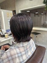 ハナビ(hanabi)&nbsp;30代/髪質改善白髪染め/耳掛け/フリップスタイル /大人可愛い