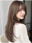 ●厚め前髪/フレンチバング/ロングレイヤー
