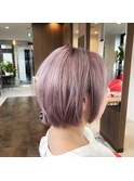 ショートボブ、ハイトーン、ブリーチonカラー