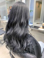 テトヘアー(teto hair) ネイビーブルー、暗髪、濃いグレー