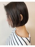 ミニボブ×ダークアッシュ