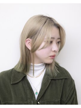 ルプラ ガーデン(le-pla garden) エンドカラー#切りっぱなしボブ#ケアブリーチ#ダブルカラー