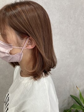 シロトータルデザイン(shiro total design) イヤリングカラー×ピンクベージュ