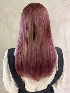 アルバム 渋谷パルコ(ALBUM) ピンクパープルカラー_アースカラーくびれヘアツートン_ba372572