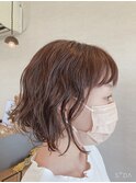 ゆるふわミニボブパーマ
