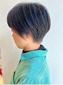 【adept金町店 軽米style】ハンサムショート×ブルーブラック