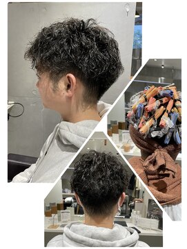 アイディール 心斎橋店(:ideal) ☆短め☆前下がりマッシュショートにツイストスパイラルパーマ