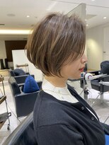 バンプ ギンザ(BUMP GINZA)&nbsp;くびれショート/マロンブラウン/大人ショートボブ／山口