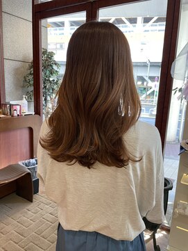 チップタップ 町田店(tip top) たぷんとくびれヘア×まろみブラウンベージュ #韓国ヘア