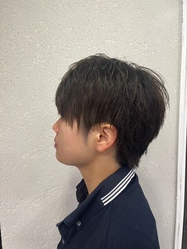 アジールヘア 所沢プロペ通り店(agir hair) マッシュウルフ刈り上げないスタイルメンズカット所沢
