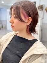 グラフ 日本橋(GRAFF) イヤリングカラーボブインナーカラー20代30代