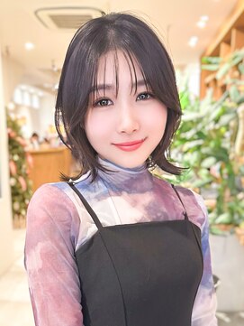 ルエ(rue) レイヤーカットマッシュショートボブウルフカット韓国◎前髪あり