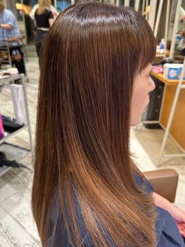 オンカラー(ON.COLOR) 大人ハイライトグレージュロング40代50代