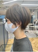 #ナチュラル　#マッシュショート　#オリーブグレージュ