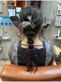 ☆結婚式お呼ばれヘアアレンジ/ゆるふわ編みおろし☆
