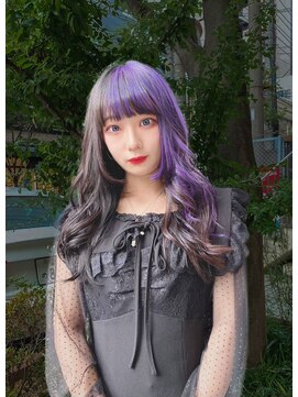 ジルバイジゼル(JILL by GiseL) Y/パープルカラー×ブラックカラー