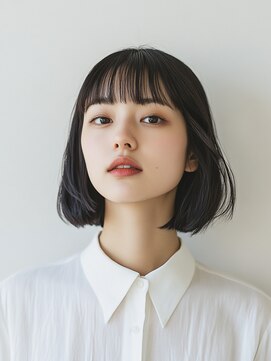 シュシュ 宜野湾店(chou chou) デザインカラー/レイヤーカット/ウェットヘア/オリーブベージュ