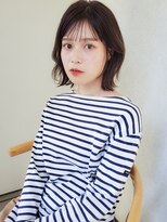 ガーデン オオタカノモリ(garden otakanomori)&nbsp;20代30代40代×韓国ヘアブラウンベージュ前髪おくれ毛くびれボブ