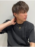 魅力倍増カールセミディシアーカラーダークアッシュショートヘア